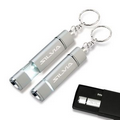 Silver Slider Flashlight Keychain